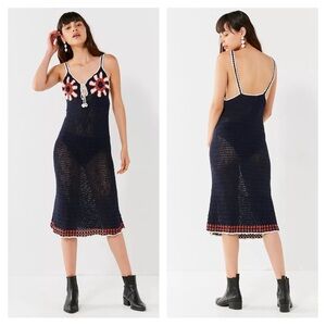 Cleobella Ahara daisy flower power crochet midi dress